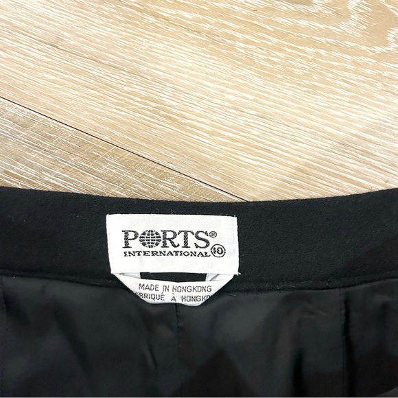 Vintage Ports International Pure Wool High Waist Midi Pencil Skirt - Picture 5 of 6